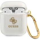 Guess Glitter Collection Skal AirPods Transparent