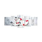 Dekorativ MDF-målning 5-Delar 20x60 cm Flerfärgad 223CHR1955