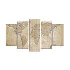Dekorativ MDF-målning 5-Delar 20x60 cm Flerfärgad 223CHR3947
