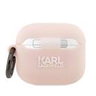 Karl Lagerfeld AirPods 3 Skal Silicone Head 3D Rosa