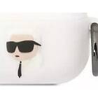 Karl Lagerfeld AirPods Pro 2 Skal Silicone Head 3D Vit