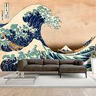 Arkiio Fototapet Självhäftande Hokusai The Great Wave Off Kanagawa Reproduction fototapet Hokusai: off Kanaga A3-2XLFT1459sam