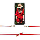 Boom iPhone 7/8/SE 2020/SE 2022 skal med mobilhalsband- Rope Red