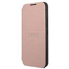 Guess Saffiano Stripes Fodral Galaxy S22 Plus Rosa