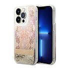 Guess iPhone 14 Pro Max Skal Paisley Liquid Glitter Guld