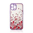 PRO iPhone 13 Max Skal Design Floral Lila