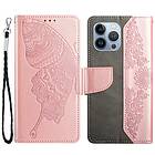 PRO Fjärilar iPhone 13 Plånboksfodral Rose Gold