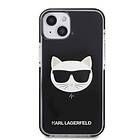 Karl Lagerfeld iPhone 13 Skal Choupette Head Svart