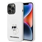 Karl Lagerfeld Magsafe iPhone 14 Pro Max Skal Choupette Silicone Vit