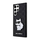 Karl Lagerfeld Galaxy S23 Ultra Skal Saffiano Monogram Choupette Svart