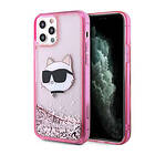 Karl Lagerfeld iPhone 12/12 Pro Mobilskal Choupette's Head Rosa