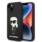 Karl Lagerfeld Magsafe iPhone 14 Skal Ikonik Silicone Svart