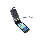 Exklusiv Äkta Läder flip mobilväska till Galaxy S3 i9300