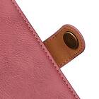 KHAZNEH Textured PU Läder Plånboksfodral 12/12X Rosa