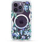 Kingxbar iPhone 14 Plus Skal Magsafe Flora Orchid