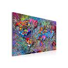 Tavla World Map Colourful Whirl 90x60 sp. z o. TM-N6096-DK