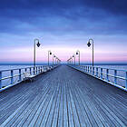 Idealdecor Tapet Non-Woven Pier at the Seaside 969