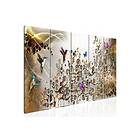 Tavla Hummingbirds Dance 5 Parts Gold Narrow 200x80 sp. z o. TM-N7812-DK
