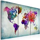 Tavla World Map: An Explosion of Colors 90x60 sp. z o. TM-N2527-DK