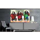 Tavla Three Wise Monkeys 120x80 sp. z o. TM-N4389-DKXL