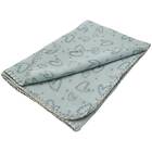 Dogman Fleecefilt Heart Turkos 100 x 70 cm