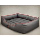 Hobbydog Comfort bed Gray with red trimming L