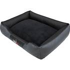 Hobbydog Imperial Bed Exclusive Graphite leatherette and black R5 fur