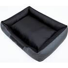 Hobbydog Perfect Imperial Bed Graphite leatherette with black center R4