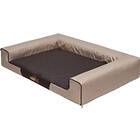 Hobbydog Victoria bed Beige with a brown XL mattress