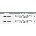 Sunset Daroudeur Tuna Skipper Bottom Shipping Rod Svart 1,75 m / 130 Lbs