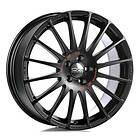 OZ Superturismo GT Matt Black Red Lettering 6x14 4/108 ET15 B65.1