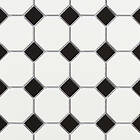 White Intermatex Tech, Octogon (Blandet format) Mosaikkflis