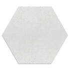 Hill Ceramic Klinker Almira Hex 22x25 cm Vit Hex, Ljus enfärgad golv/vägg platta, 25 25x22 KLC4047