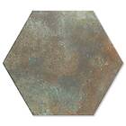 Hill Ceramic Klinker Donegal Brun-Grön Matt 29x33 cm - KLR2486 Hexagon