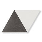 Hill Ceramic Klinker Diamond Vit-Svart 70x40 cm KLR2083