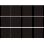 Konradssons Kakel Klinker Color 2 Black Svart Matt 10x10 cm 9,7x9,7cm 1924