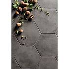 Konradssons Kakel Klinker Terra Nero Svart Hexagon 22x25 cm 21,6x25cm 4722