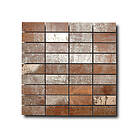 Lhådös Kakel Klinkermosaik Corten Brons 3x7 cm Mosaik 18503