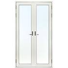 SP Fönster Pardörr Stabil Helglasad Trä Pardörr 3-Glas 190x220 Hö 650126192250