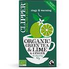 Clipper Organic Green Tea Lime & Ginger 20 tepåsar