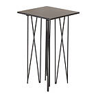 Square furniture/fashion Sidobord Stone 40 cm Side Table 40*40 Artifical / Black 15007-588