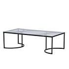 Black furniture/fashion Soffbord Skanör Sofa Table Rectangular / Clear glass 15016-300