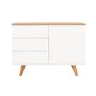 Tenzo Sideboard Amelia 1 Dörr 3 Lådor Sidebioard 1dörr 3lådor vit 9006134005