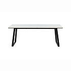 Venture Home Matbord Estelle Marmor Dining Table 200*90 White Marble / Black Legs 19930-580