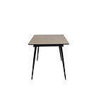 Venture Home Matbord Silar med Iläggsskiva Extention Table "Wood Look" Melamine / Black Legs 15028-884