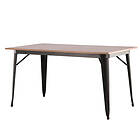 Venture Home Matbord Tempe Dining Table Black / Walnut MDF 19996-290