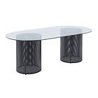 VIND Ruokapöytä Glasgow x Josefin Lustig Dining Table Black / Glass 55000-018