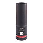 Milwaukee Shockwave Impact Duty Krafthylsa 1/2" fyrkant, djup 15 mm