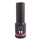 Milwaukee Shockwave Impact Duty Krafthylsa 1/2" fyrkant, djup 12 mm