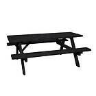 Hortus Picknickbord 42 mm PICNIC TABLE BLACK, FRAME: M, HEIGHT: 70 CM, LENGTH: 1